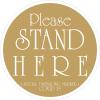 Αυτοκόλλητο δαπέδου "STAND HERE"